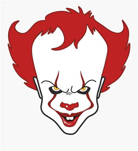 Clip Art Drawing A Clown Face - Pennywise Clipart is a free transparent ...