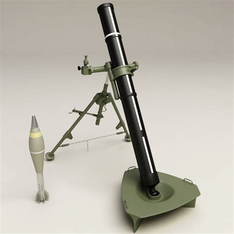 mortar 120mm 3d model