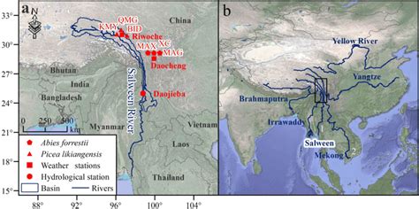 Salween River On World Map