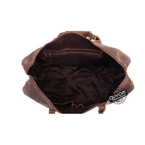 Leather Carry On Duffel Bag – 20/24 Inches Size – Quvom.com