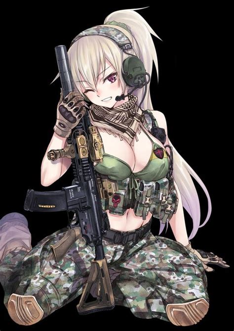 Female Anime Characters With Guns