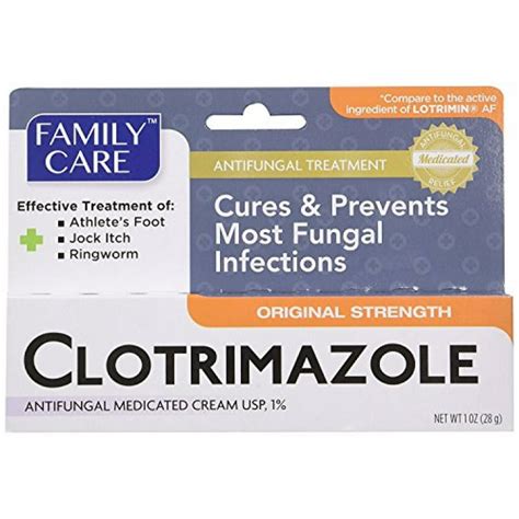 Family Care 831527005052-1 Clotrimazole Anti-Fungal Cream, 1% USP ...