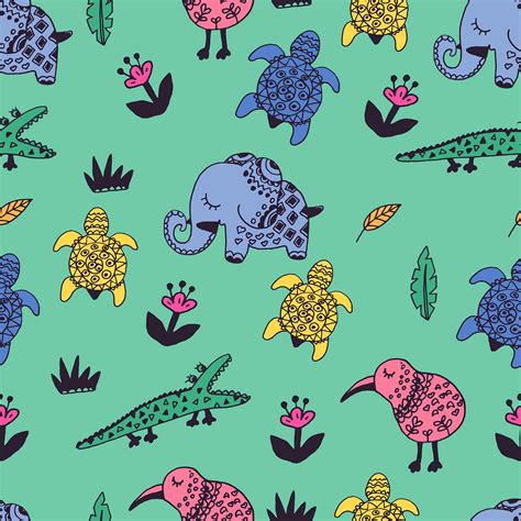 Free Seamless Animals Patterns