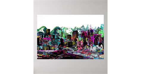 Denver, Colorado in graffiti Poster | Zazzle.com