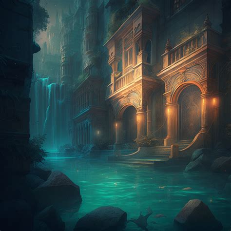 ArtStation - The Lost City of Atlantis: A Digital Painting Depicting ...