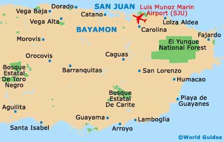 San juan puerto rico map of top beaches - sailgeser