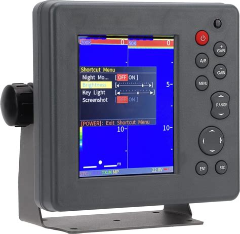 Sonar Fish Finder, 50/200 KHz Dual Frequency Sonar Fish Detector Wide ...