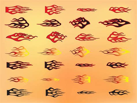 Tribal Flames Vector Art & Graphics | freevector.com