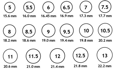 Free Ring Size Chart Printable Ring Sizer - PRINTABLE TEMPLATES