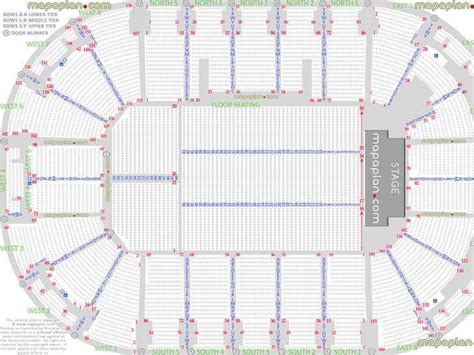 Odyssey SSE Arena seat & row numbers detailed seating chart, Belfast ...