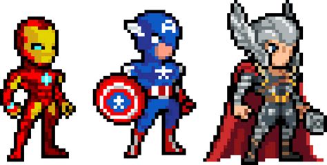 Pixel Art Facile Marvel - Pixel Art Grid Gallery