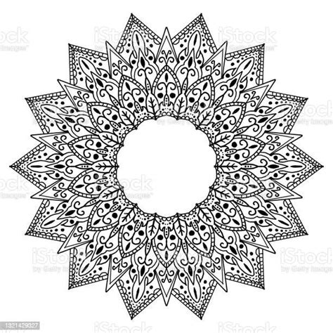 Mandala Design With Circle Shape Stock Illustration - Download Image ...