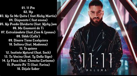 Maluma 11 11 Album completo/Full album - YouTube