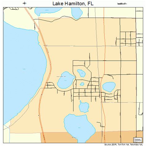 Lake Hamilton Florida Street Map 1237975