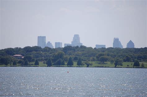 White Rock Lake Dallas Skyline