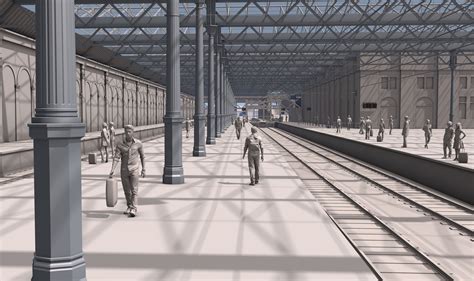 NR reveals mock-ups of Edinburgh Waverley platform extension