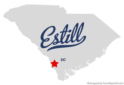 Map of Estill, SC, South Carolina