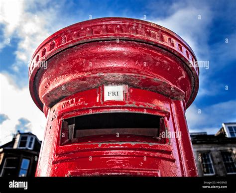 A Red British Pillar Box Stock Photo - Alamy