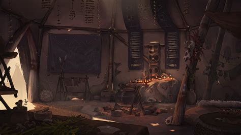 ArtStation - Shaman Tent - Interior Concept