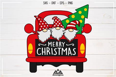 Merry Christmas Gnome Svg Design