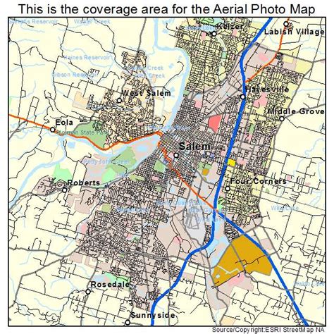 Aerial Photography Map of Salem, OR Oregon