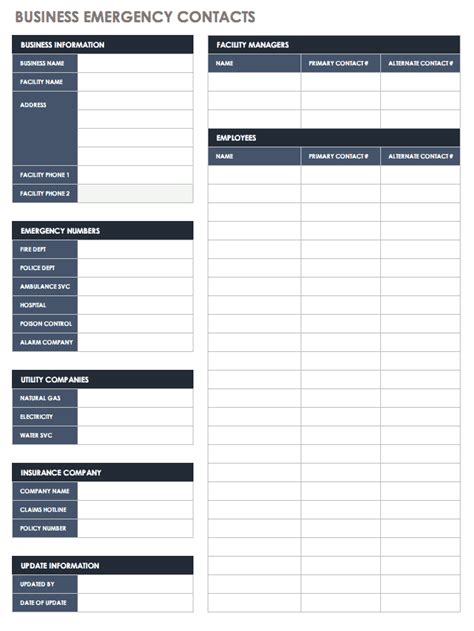 Free Contact List Templates | Smartsheet