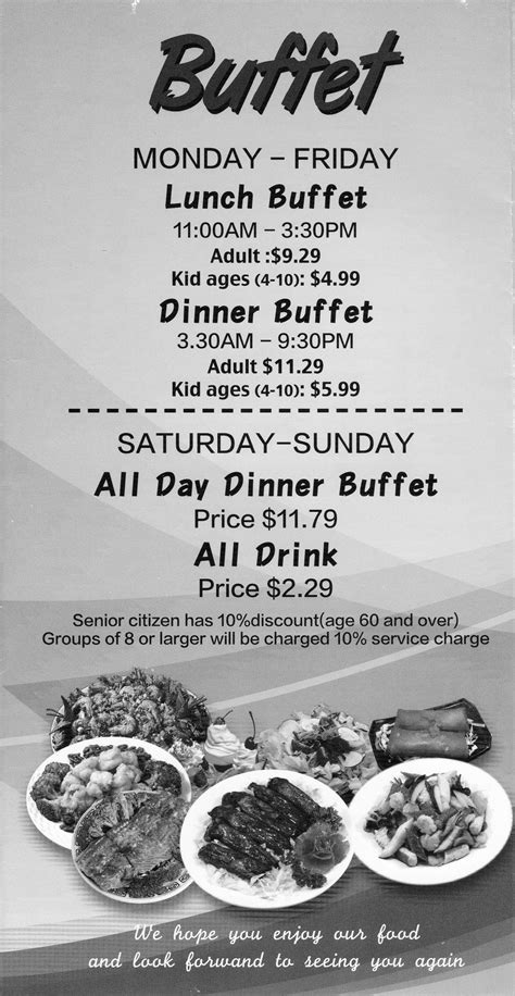 Grand Buffet – Menu – Midland – Midland Menus