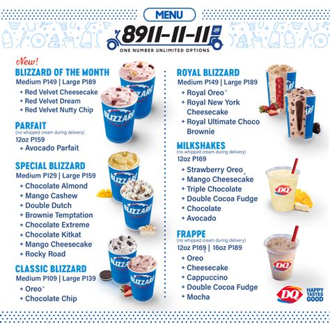 Dairy Queen®, Happy Taste Good | Delivery Menu