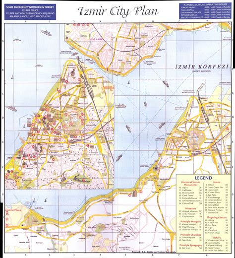 Izmir city plan Map - izmir • mappery