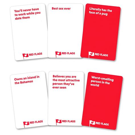 Red Flags: The Game of Terrible Dates Party Card Game - Yellow Octopus