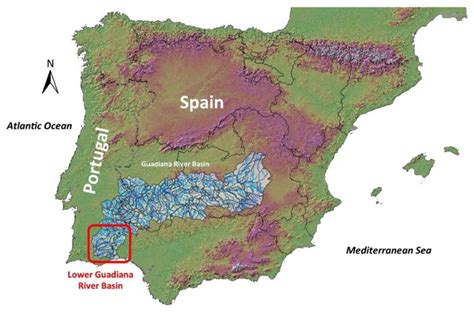 Guadiana River Map