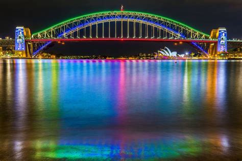 Harbour Bridge, Sydney | Iluminación artística, Dibujos en lienzo ...