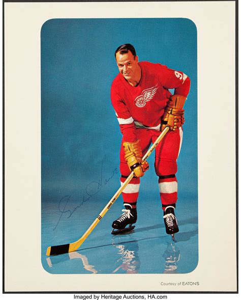 Gordie Howe Signed Print.... Autographs Photos | Lot #44250 | Heritage ...