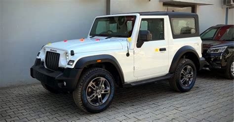 New Mahindra Thar RWD in Everest White colour: Detailed video shows the ...