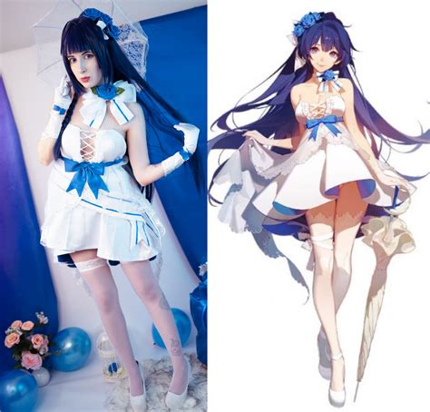 I cosplayed Raiden Mei's bride skin from Honkai :D | Honkai Impact 3rd ...