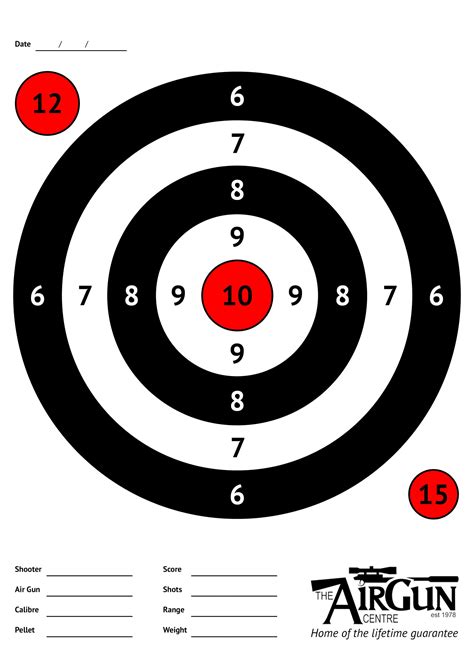 Printable Air Rifle Targets