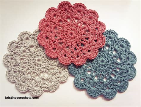 Crochet Fiber Arts Art & Collectibles Crocheted Coaster etna.com.pe