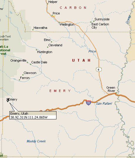 Emery, Utah Map 2