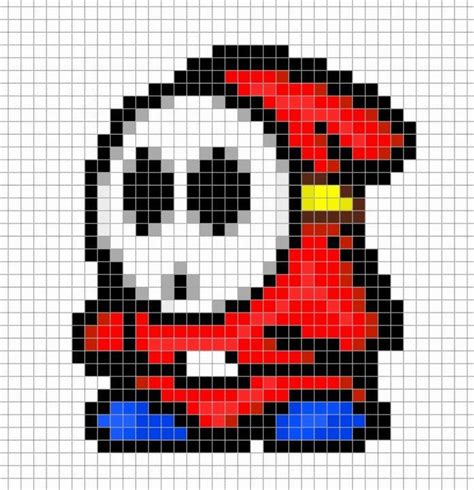 Super Mario Perler Bead Patterns | Pixel art, Pixel art grid, Minecraft ...