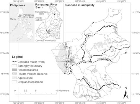 Location of Candaba municipality and main land uses | Download ...