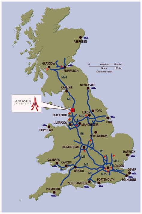 Lancaster On Uk Map - Ashlan Ninnetta