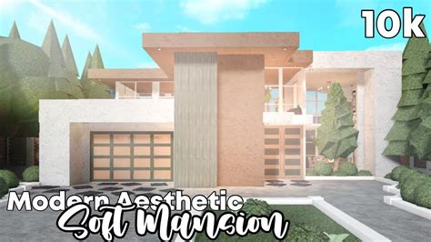 Roblox | Bloxburg: 10k Aesthetic Modern Soft Aesthetic Mansion- No ...