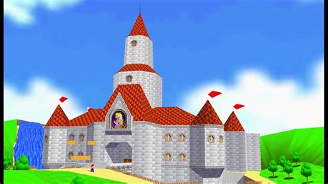 Castle Super Mario 64 Background - canvas-isto