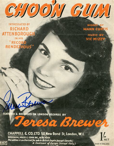 Teresa Brewer - Movies & Autographed Portraits Through The Decades