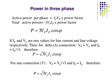 3 Phase Power Factor Calculation