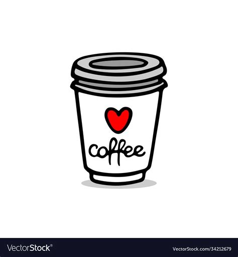 Take away coffee cup Royalty Free Vector Image