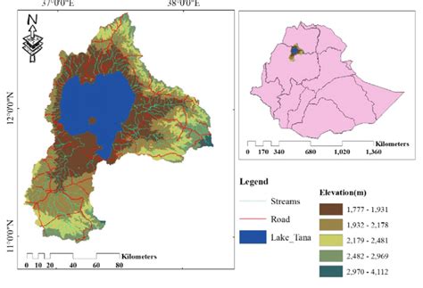 Location map of Lake Tana basin | Download Scientific Diagram