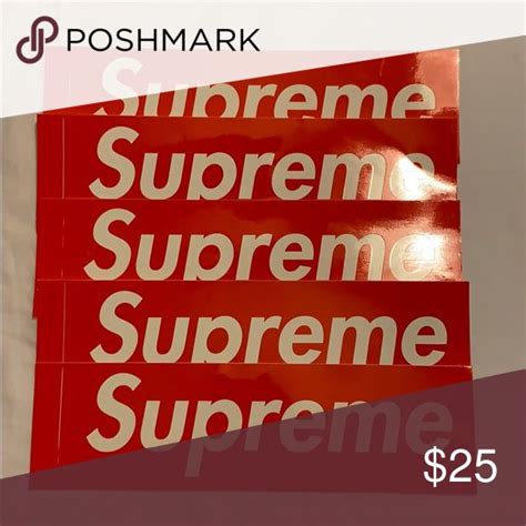 supreme logo stickers