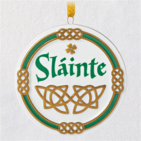 An Irish Toast Sláinte Porcelain Ornament in 2021 | Irish toasts ...