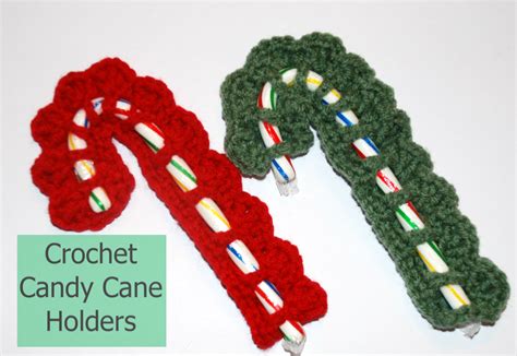 Amy's Crochet Creative Creations: Crochet Candy Cane Holder with Video